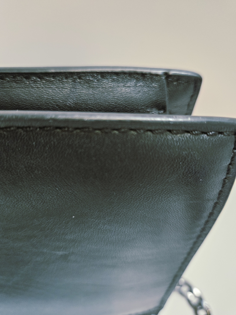 NWOT Linea Pelle Black 100% Leather & Calf Hair Shoulder Bag Snake Embossed - Picture 9 of 16